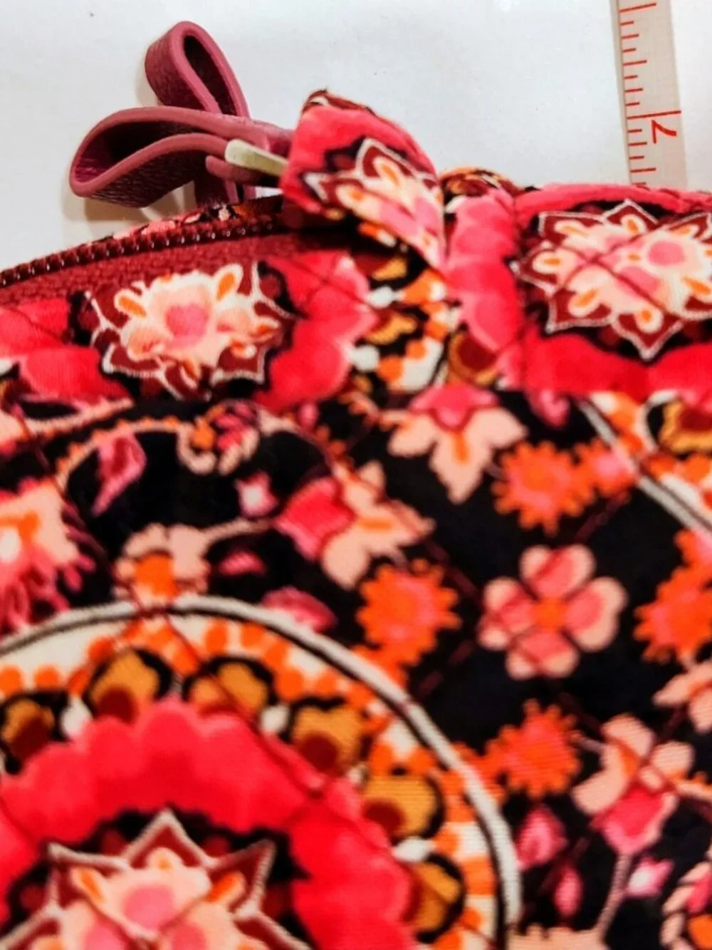 NWOT Vera Bradley Raspberry Medallion Makeup Bag